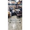 Image 1 : FOLDING CHROME ROLLING CLOTHES RACK