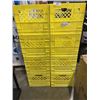 Image 1 : LOT OF YELLOW MILK CRATES