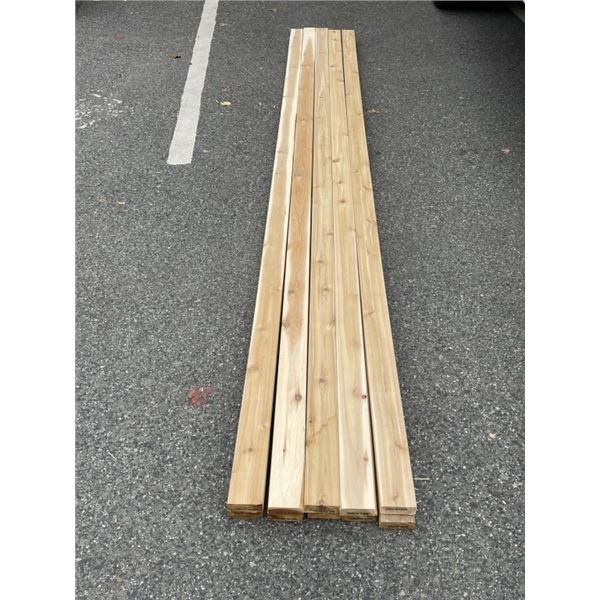 10 NEW PREMIUM SELKIRK STAIN READY CEDAR 2X4 X 12FT