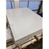 Image 1 : 5 NEW 36 X 47 INCH WHITE MDF BOARDS, 1/4 INCH THICK