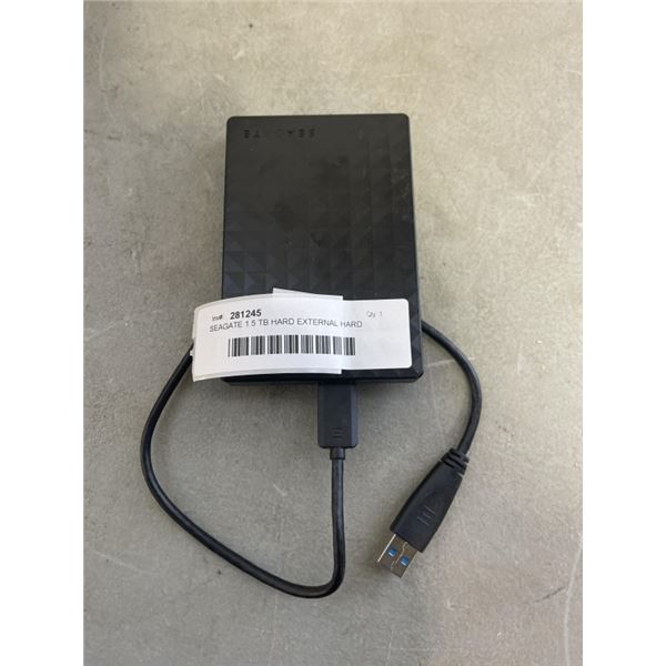 SEAGATE 1.5 TB HARD EXTERNAL HARD DRIVE