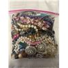 Image 6 : 3 BAGS OF MISC JEWELRY, BEADS, PARTS AND SOME WATCHES