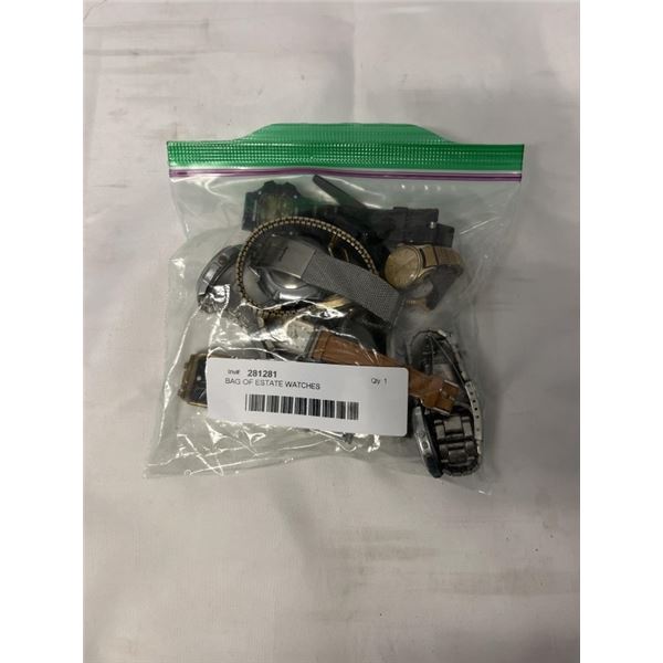 BAG OF ESTATE WATCHES