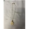Image 1 : IVORY ROSE PENDANT W/ GOLD CHAIN NECKLACE
