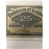 Image 3 : DOMINION OF CANADA 25 CENT BILL, JAN 2ND 1900