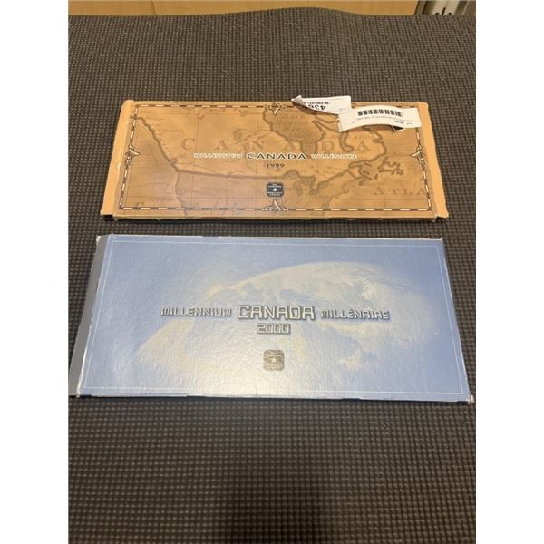 2 RCM MILLENIUM COIN SETS, 1999 AND 2000