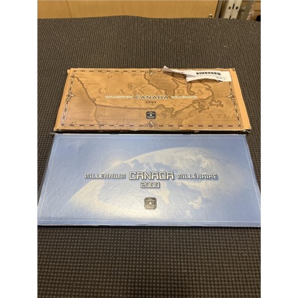2 RCM MILLENIUM COIN SETS, 1999 AND 2000