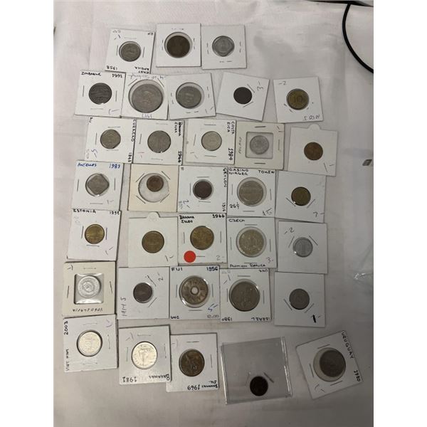 ASSORTED WORLD COINS