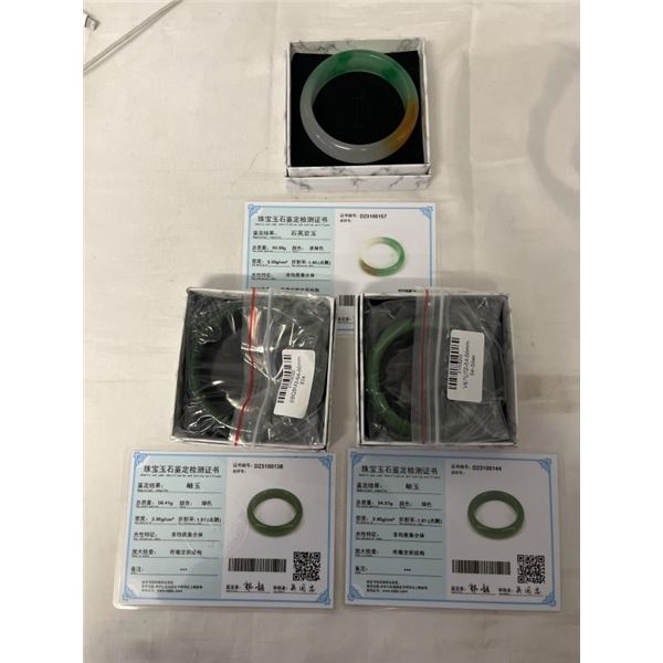 3 AUTHENTIC JADE BRACELETS