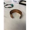Image 3 : CHARM BRACELET, TURQUOISE AND COPPER BRACELETS
