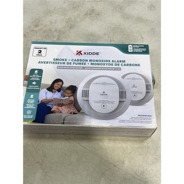 KIDDE  SMOKE  AND CARBON MONOXIDE ALARM 2 PACK