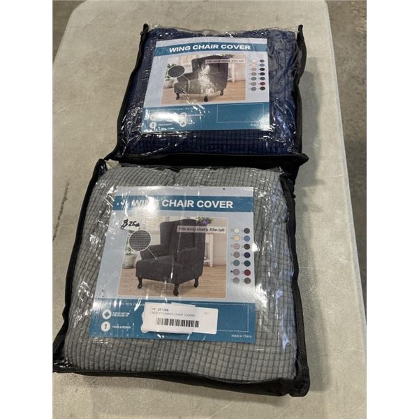 2 NEW WINGBACK CHAIR COVERS