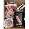 Image 1 : BOX OF HELLO KITTY APPLIANCES KNIVES AND COLLECTIBLES