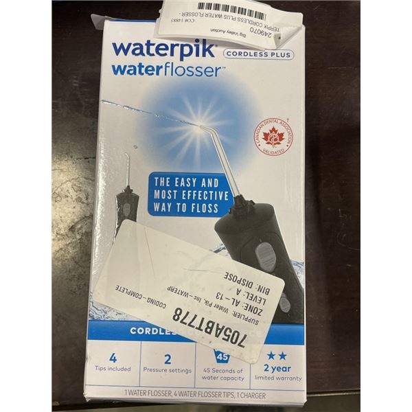 WATERPIK CORDLESS PLUS WATER FLOSSER - TESTED WORKING, RETAIL $74