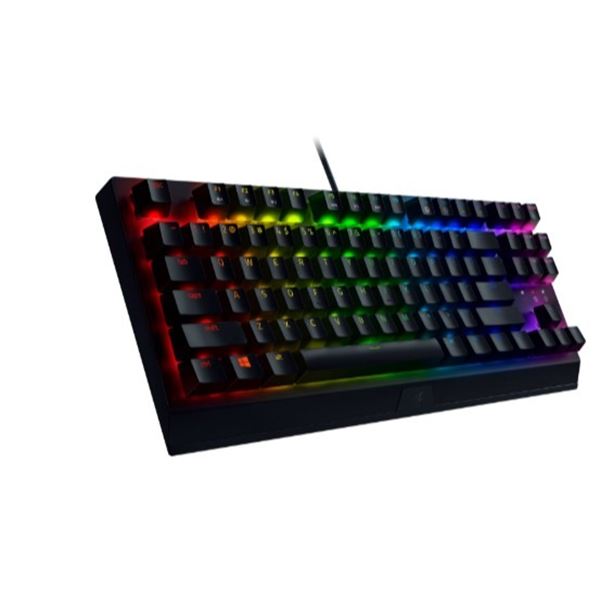 RAZER BLACKWIDOW V3 TENKEYLESS BACKLIT MECHANICAL GREEN SWITCH GAMING KEYBOARD - TESTED WORKING, RET
