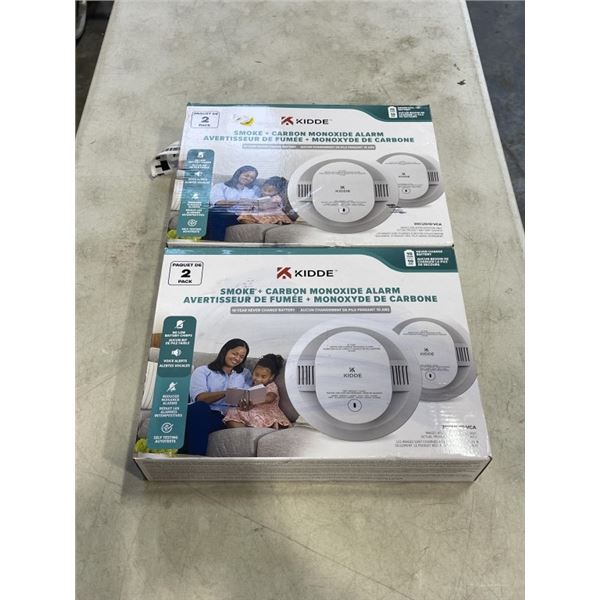 2 KIDDE  SMOKE  AND CARBON MONOXIDE ALARM 2 PACKS