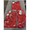 Image 1 : 3 PAIRS OF RED LINEN PANTS SIZE X- LARGE, LARGE, AND MEDIUM,  JULES AND LEOPOLD BRAND