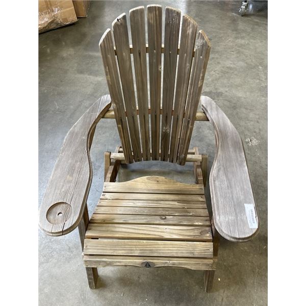 FOLDING WOOD ADIRONDAK CHAIR