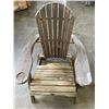 Image 1 : FOLDING WOOD ADIRONDAK CHAIR