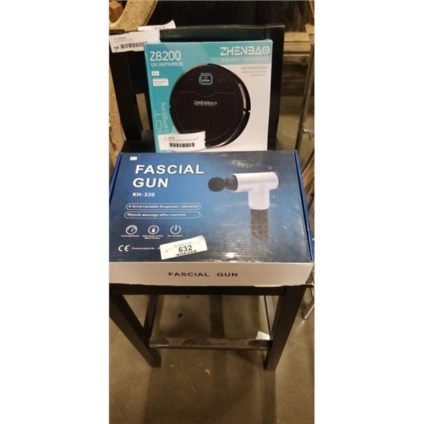 NEW MASSAGE GUN AND ZHENBAO SMART SWEEPER