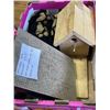Image 1 : BIRD HOUSE, BLANKET, AND CAT SCRATCH BOX