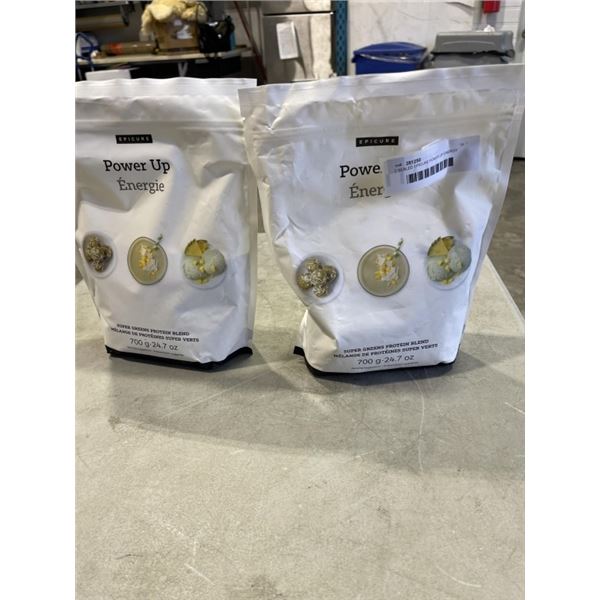 2 SEALED EPICURE POWER UP ENERGY 700G BAGS