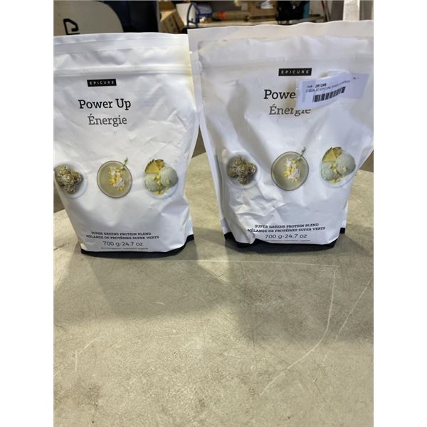 2 SEALED EPICURE POWER UP ENERGY 700G BAGS