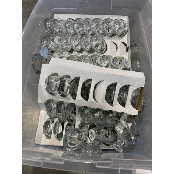 HUGE LOT OF NEW GLASS TEA LIGHT HOLDERS