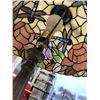 Image 2 : LEADED GLASS TABLE LAMP, AS FOUND
