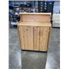 Image 1 : PINE ROLLING KITCHEN CABINET