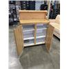 Image 2 : PINE ROLLING KITCHEN CABINET
