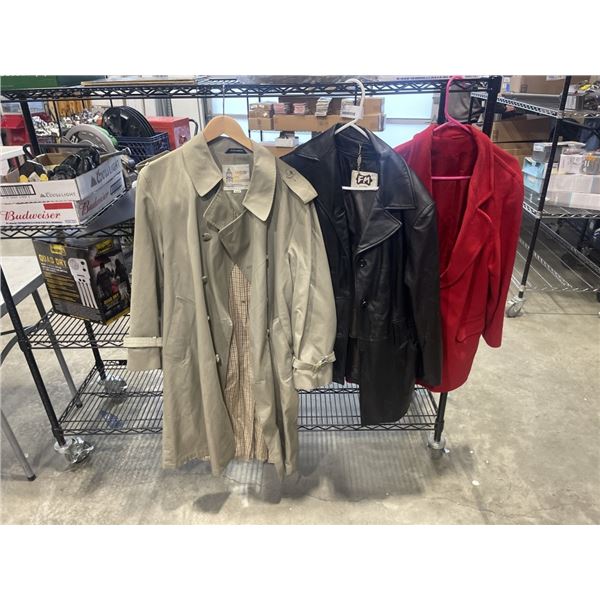 3 LADIES WINTER COATS