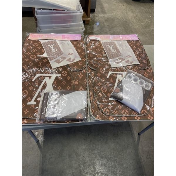 2 NEW 'LV' BATHROOM SETS