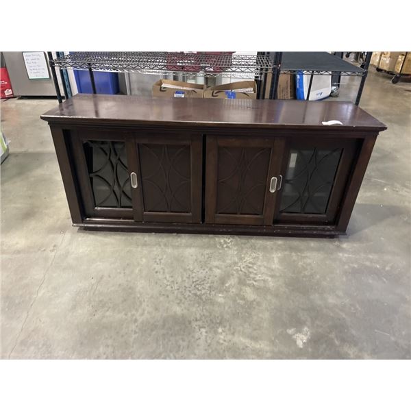 MEDIA CABINET W/ SIDING DOORS