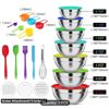 Image 7 : NEW 7-PIECE STAINLESS STEEL MIXING BOWL SET