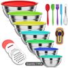 Image 8 : NEW 7-PIECE STAINLESS STEEL MIXING BOWL SET