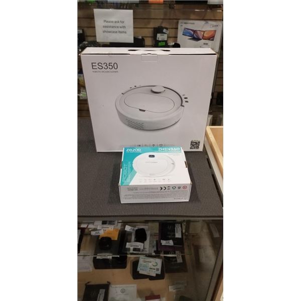 NEW ES350 ROBOT VACUUM AND ZHENBAO SMART SWEEPER