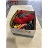 Image 1 : BOX OF DOG ITEMS - LEASH, TOY, SIGN, ETC