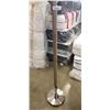 Image 3 : STAINLESS FLOOR LAMP W/ GLASS SHADE