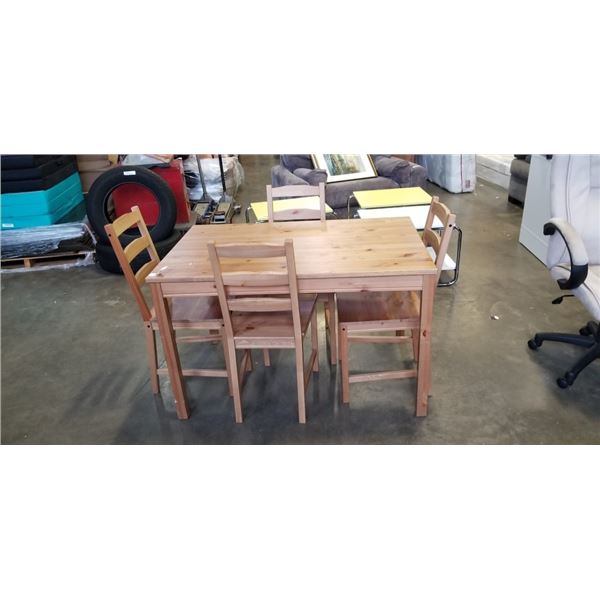 IKEA DINING TABLE W/ 4 CHAIRS
