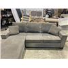 Image 2 : 2 PC GREY FABRIC SECTIONAL SOFA