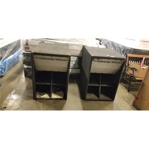 2 MASSIVE CERWIN VEGA LOUDSPEAKERS