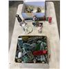 Image 1 : 2 BOXES OF CHISTMAS VILLAGE ACCESSORIES