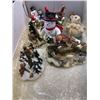 Image 2 : 2 BOXES OF CHISTMAS VILLAGE ACCESSORIES
