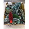 Image 4 : 2 BOXES OF CHISTMAS VILLAGE ACCESSORIES