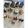 Image 1 : BOX OF CHRISTMAS VILLAGE CANDLES