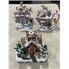 Image 1 : 3 CHRISTMAS VILLAGE GINGER BREAD HOUESES