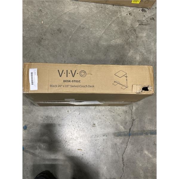 VIVO BLACK 20 X 15 SWIVEL COUCH DESK