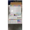 Image 1 : 6 NEW 2PC MAGNETIC CALENDAR SETS
