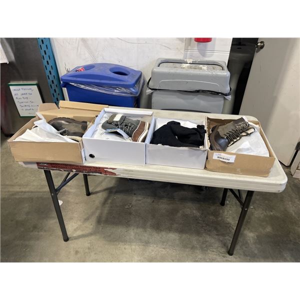 4 PAIRS WOMENS BOOTS - 3 SIZE 6 AND 1 SIZE 5.5